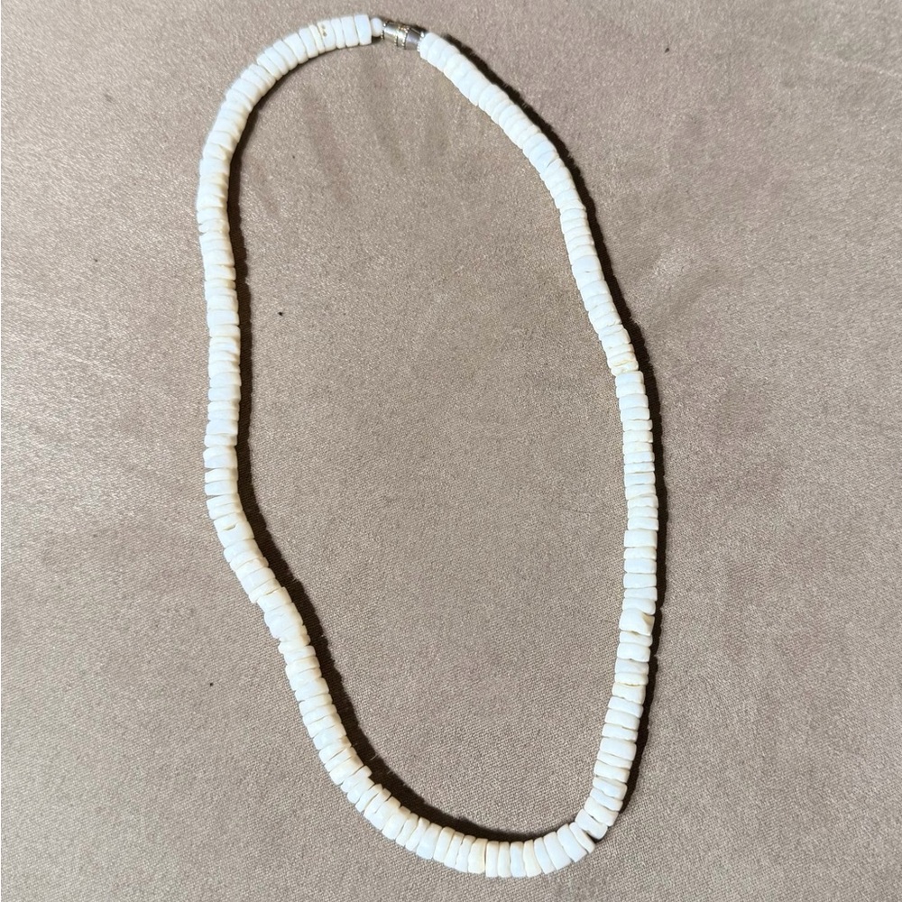 Elegant White Beaded Necklace